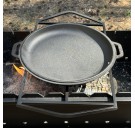 Казан туристичний КТ-10КС чавунний з кришкою-сковородою 10л