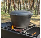 Казан туристичний КТ-08КС чавунний з кришкою-сковородою 8л